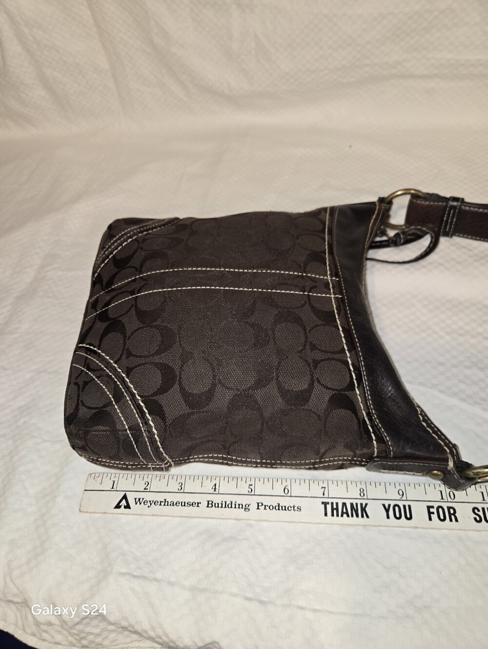 VINTAGE COACH Brown  BAG - Picture 5 of 17